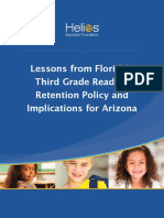 Lessons From Floridas Third Grade Reading Retention Policy and Implications for Arizona