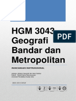 HGM3043 Geografi Bandar Dan Metropolitan