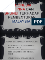 Reaksi Filipina, Indonesia Dan Brunei Terhadap Pembentukan