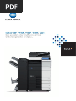 Brochure Konica Minolta Bizhub C554 C454 C364 C284 C224 PDF