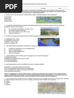 Prueba de Historia y Geografia Septimo