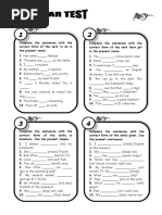 Grammar Test To Be Have Got Present Simple and Present CONTINUOUS