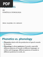 Phonetics Vs Phonology