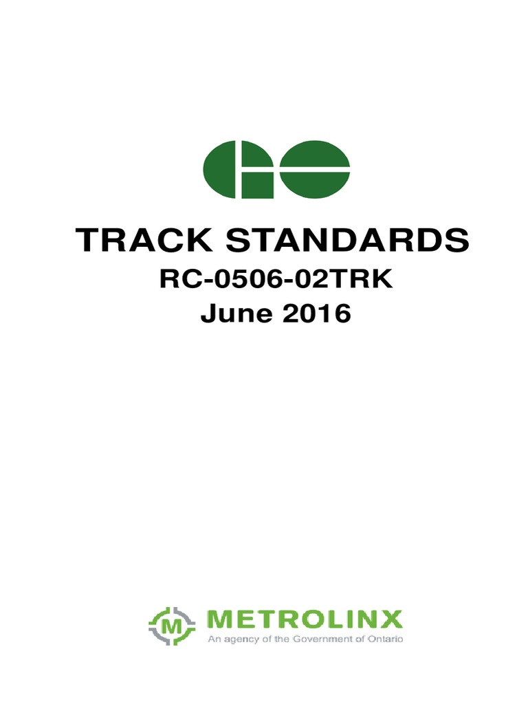 Go Transit Tracking Number : GO Transit Track Standards – UOPRY