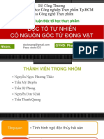 Độctố - độc Tố Tự Nhiên Có Nguồn Gốc Động Vật