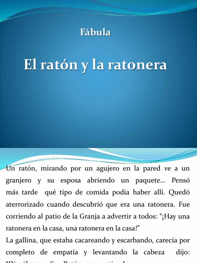 La lección del ratón y la ratonera | PDF