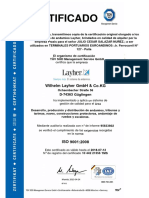Certificado de Andamio LAYHER