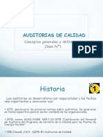 Clase 1 Auditorias de Calidad