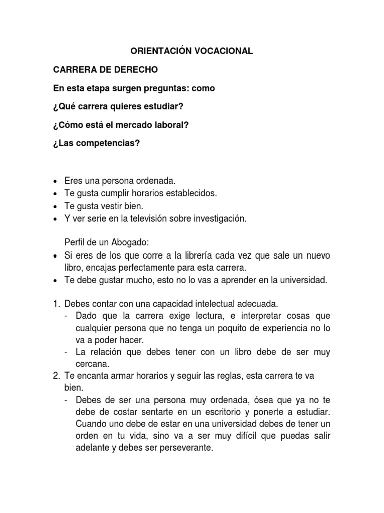 Orientación Vocacional | PDF | Crecimiento personal y profesional ...
