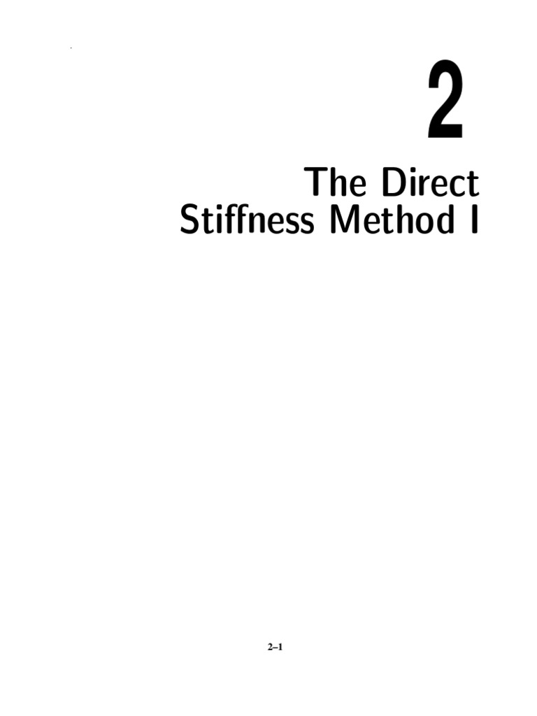 The Direct Stiffness Method I | PDF | Teaching Methods & Materials