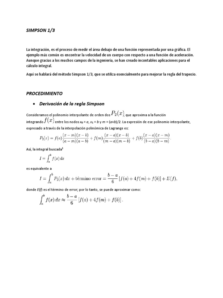 Simpson | PDF