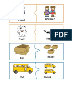 Puzzle de Dos Piezas, Plurals