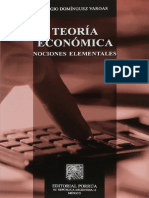 Domínguez Vargas, Sergio - Teoría Económica