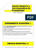 Experimento Aleatorio y Definición Axiomática de Probabilidad