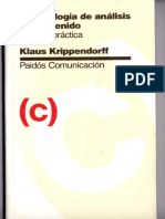 Klaus Krippendorff Metodologia de Analisis de Contenido