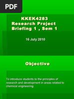 Research Project Briefing1 2010 2011