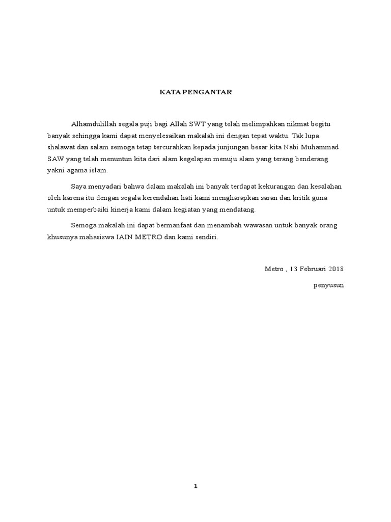 Kata Pengantar Fiqih Muamalah Bauh