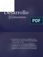 Desarrollo Comunitario