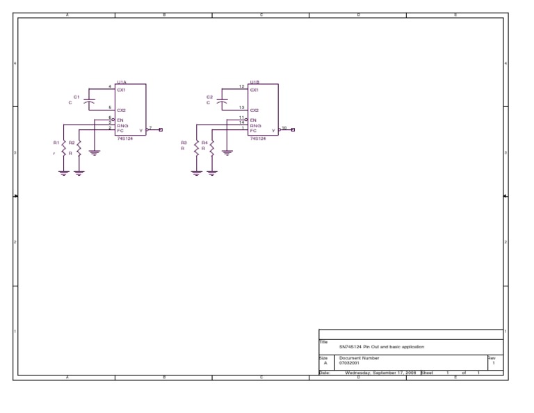 SN74S124 Pinout and Applications | PDF