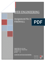 Web Engineering: Assignment No 3: Firewall