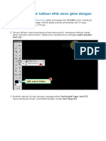 Cara Membuat Tulisan Efek Neon Glow Dengan Photoshop