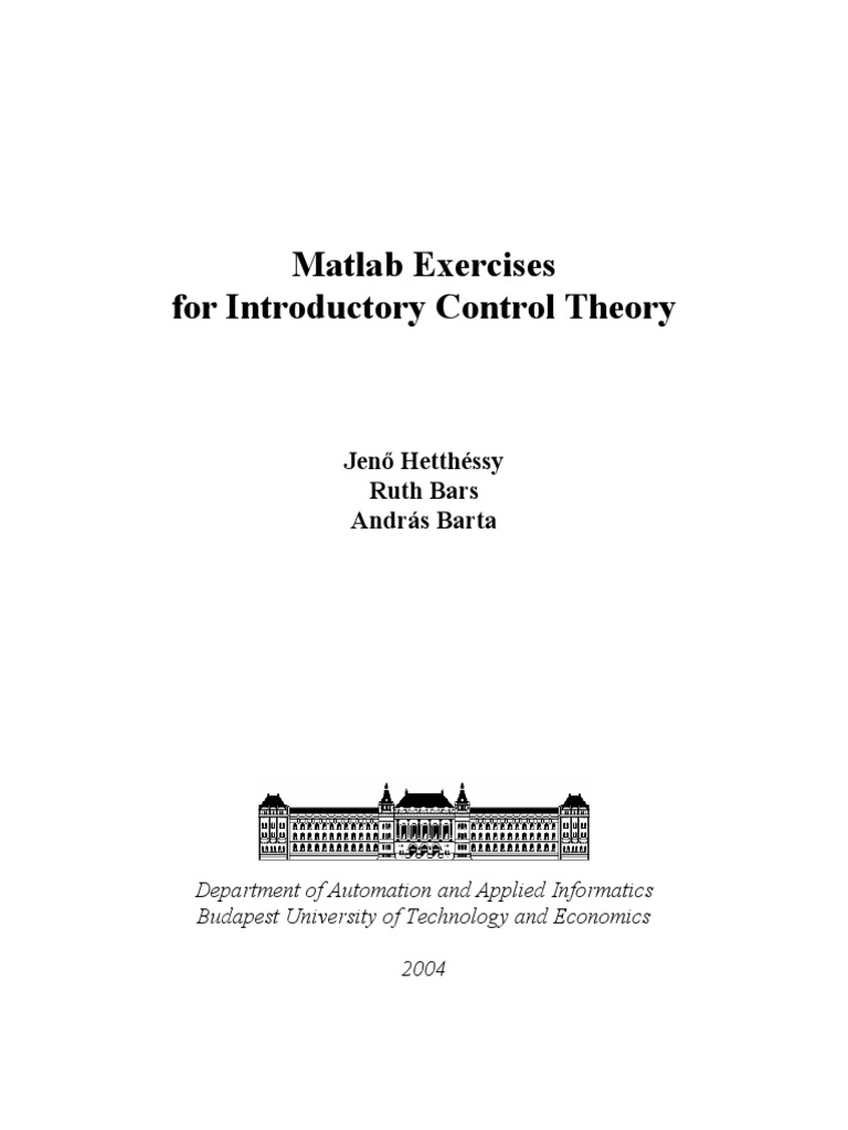 MATLAB Labs for Control Theory | PDF | Control Theory | Matrix ...