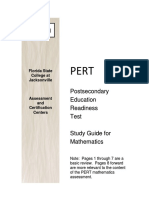 Pert Math Study Guide 1