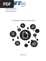 Termo de Abertura de Projeto Tap