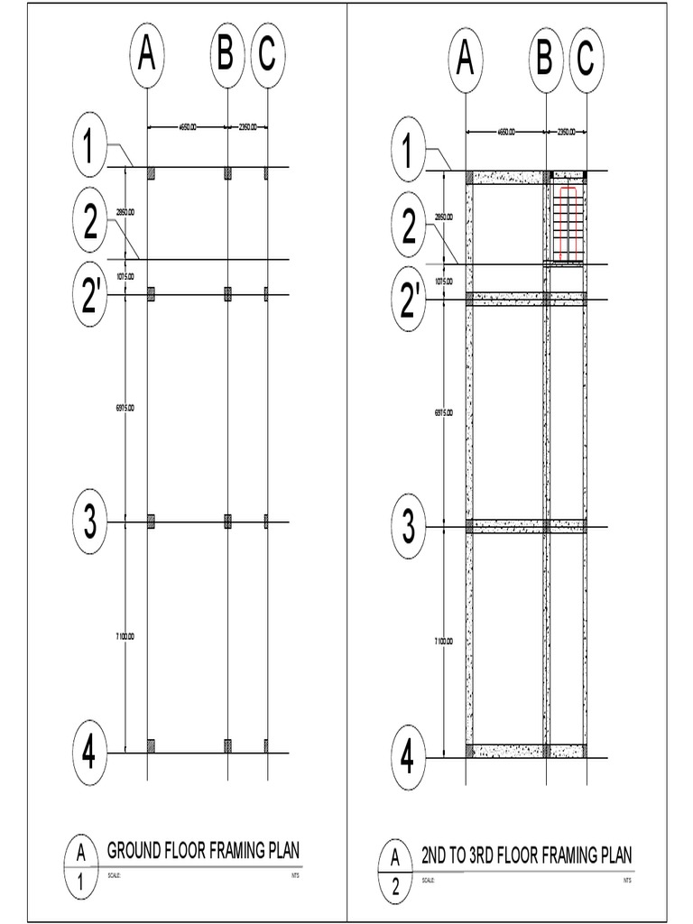 Ground and Second Floor Framing Plans | PDF