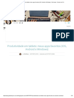 Produtividade em Tablets - Meus Apps Favoritos (iOS, Android e Windows) - Bia Kunze - Garota Sem Fio PDF