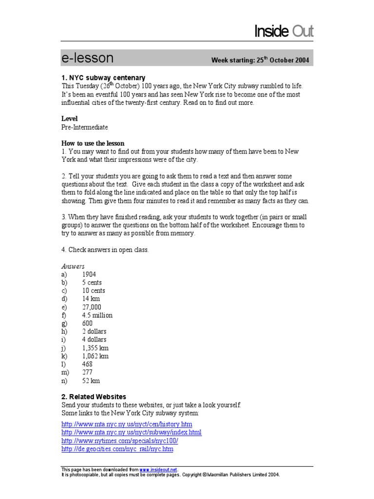Subway Ts | PDF
