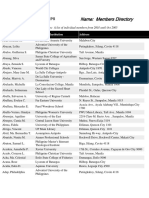 Members Directory Listing