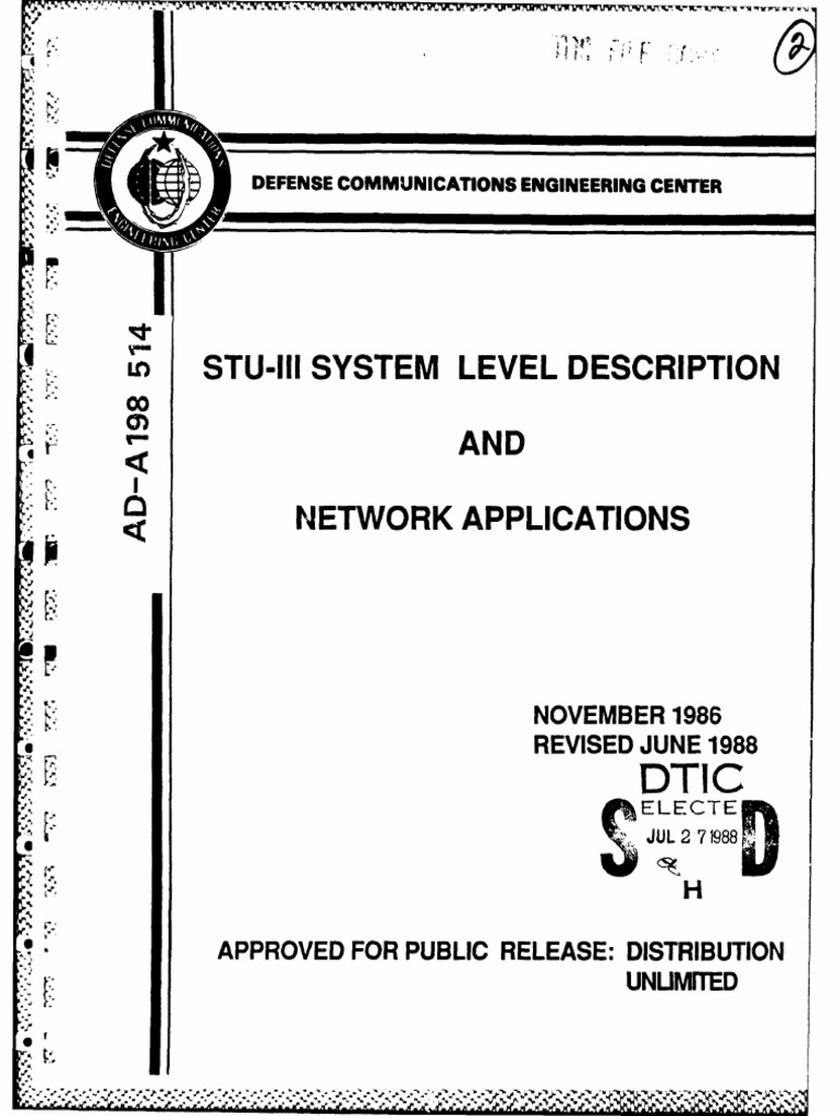 STU-III System Overview and Applications | PDF | Electrical Connector ...