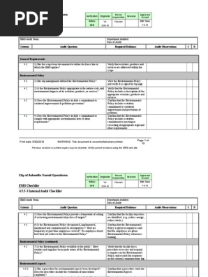 Internal_Audit Checklist