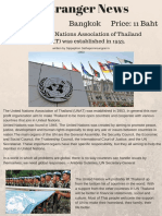 The United Nations Association of Thailand (UNAT) Was Established in 1953