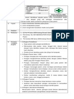 7.1.1 Sop Identifikasi Pasien