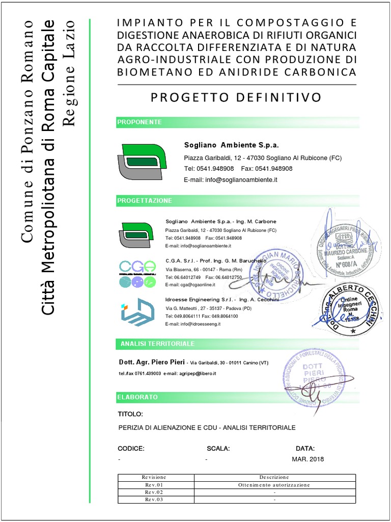 Perizia Di Alineazione Timbrata E Firmata Con Cdu