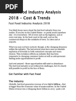 Fast Food Industry Analysis 2018