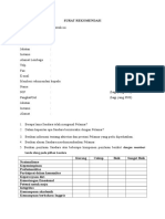 Form Rekomendasi Lpdp (Kosong)