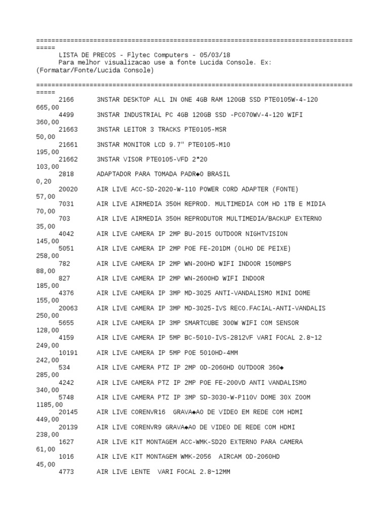 Lista de Precios - Flytec Computers | PDF | Equipo de