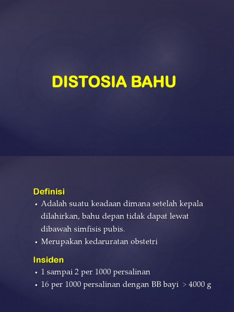 Distosia | PDF