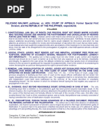 FELICIANO MALIWAT, Petitioner, vs. HON. COURT OF APPEALS, Former Special First Division, and The REPUBLIC OF THE PHILIPPINES, Respondents