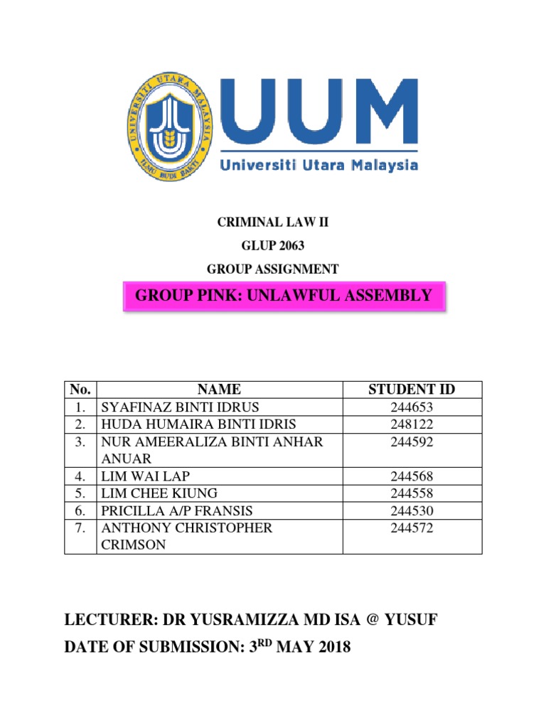 Unlawful Assembly Criminal Procedure In South Africa Crime Violence