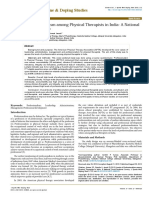 Levels of Professionalism Among Physical Therapists in India A National Cross Sectional Survey 2161 0673.1000123