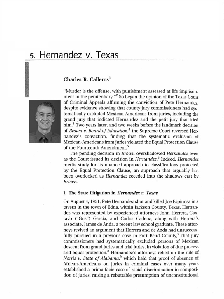 Calleros Hernandez V Texas PDF Race (Human Categorization