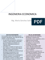 Ingenieria Economica: Mg. María Sánchez Salcedo