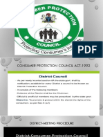 CONSUMER PROTECTION COUNCIL 1992