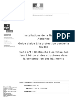 Continuite Electrique Des Fers À Béton Et Des Structures Dans La Construction Des Batiments PDF