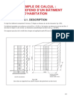 Exemple de Calcul Mur de Refend D'un Bâtiment D'habitation