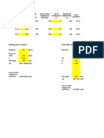 Minimum Steel Thickness of Wall Area of Steel Required Area of Steel Required On Each Face Dia of Reinforceme NT Spacing of Reinforceme NT Area Provided